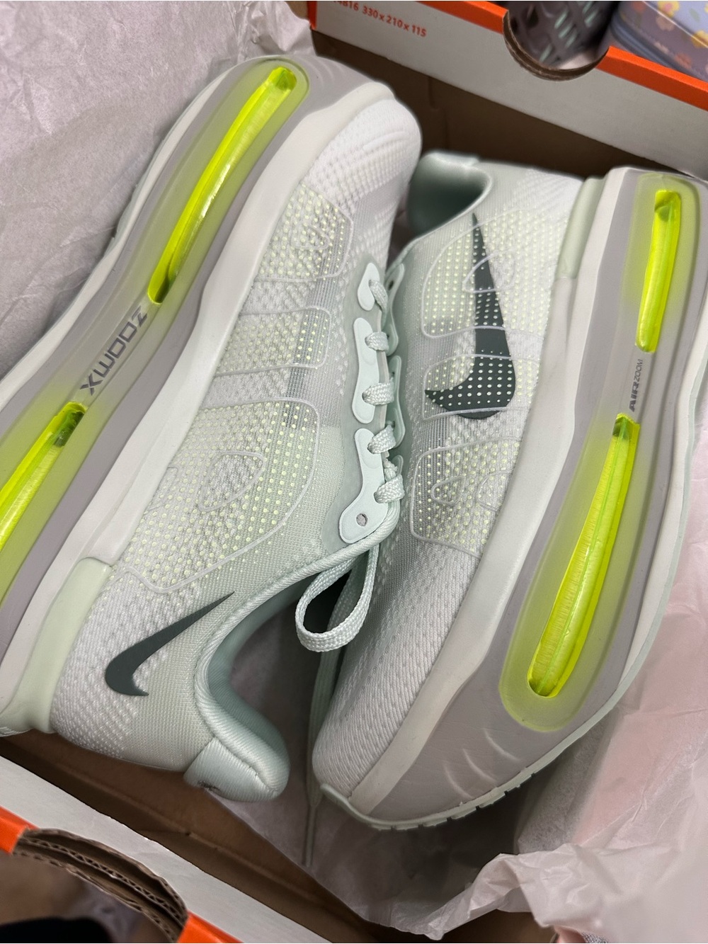 Nike Orange Shoe Box with Product Label
